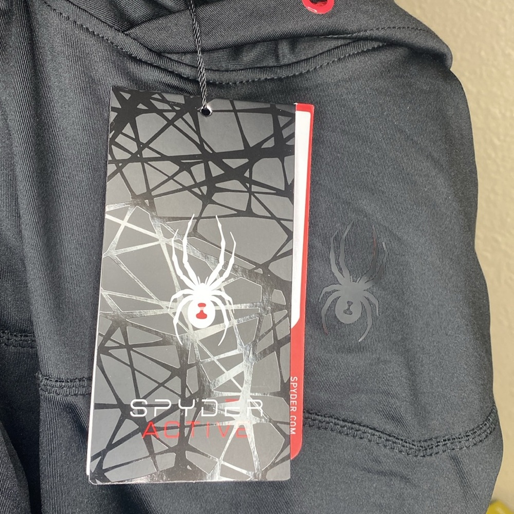 Spyder Active Black Sweatshirt Men’s Small NWT - Picture 9 of 10